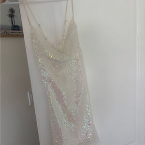 Lucy in the Sky Iridescent Sequin Mini Dress